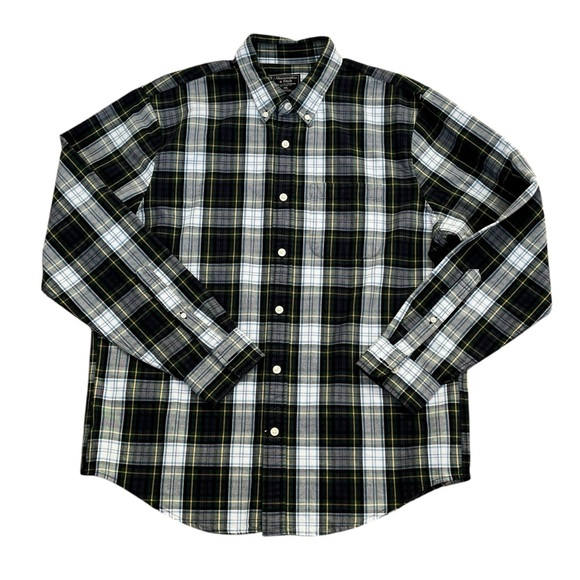 Abercrombie & Fitch Men's Plaid Button-Down Shirt XXL New with tags green blue - Picture 1 of 8